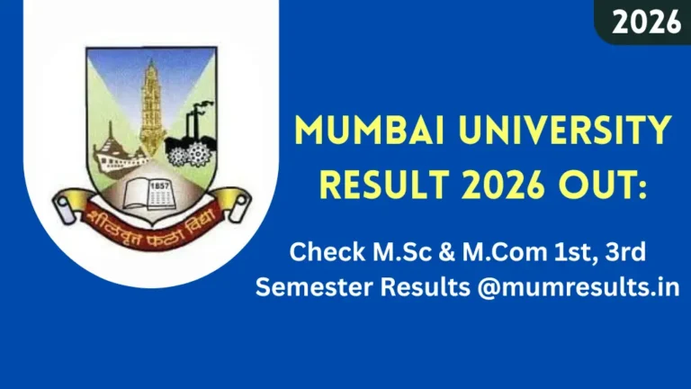 Mumbai University Result 2026 Out