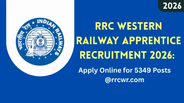 RRC Western Railway Apprentice Recruitment 2026