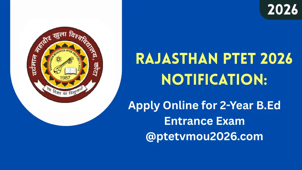 Rajasthan PTET 2026